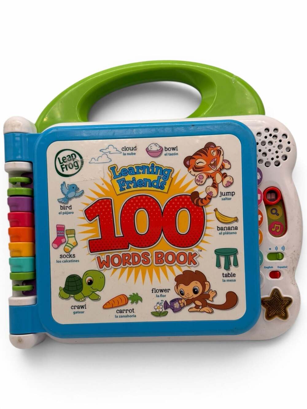 LeapFrog Learning Friends 100 Words Book Bilingual English Spanish Toy